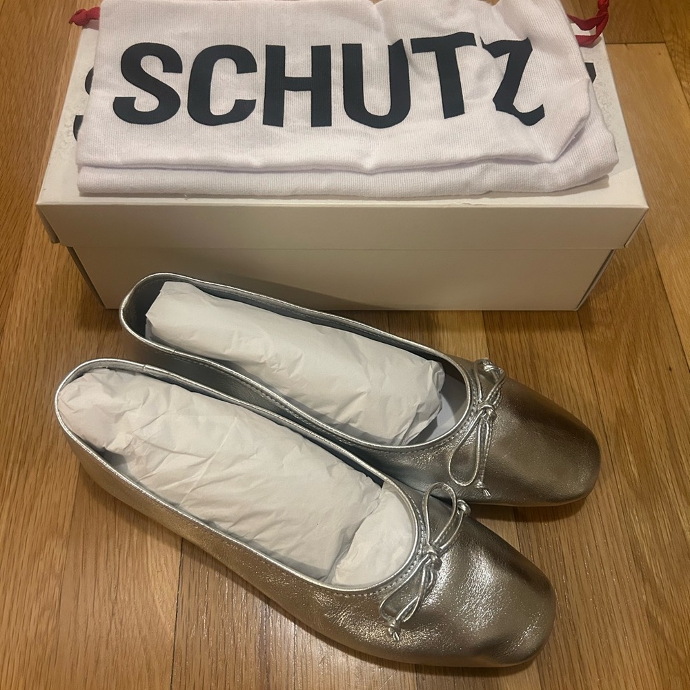 SCHUTZ Arissa Silver Flat